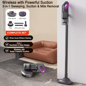 TOSHIBA Vacuum Cleaner For Home Cordless Vacuum UV 99.9% Mite Remover Wireless Vacuum Cleaner