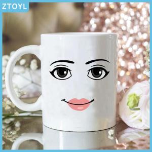 ZTOYL  Game Inspired Man Face Mug Funny Men Or Woman Faces Coffee Mug Cute Gamer Birthday Gift Back To School Mug