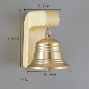 Wooden Magnetic Doorbell–Dopamine Style Wind Chime for Door Bell or Garden Decor Easy Installation