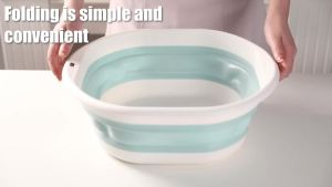 Tlswshsy Portable Pool Foot BathCollapsible Pool Foot Wash Basin TubFoot Bath Basin for Above Ground Swimming Pools Accessories    Large Capacity Foot Bath Basin for Above Ground Swimming Pools Accessories Wash Cars Clean House and Laundry