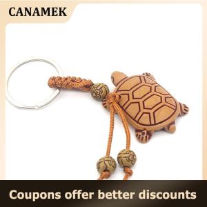 【 CANAMEK 】 Cute Animal Elephant Keychain Carving Riches Lucky Animal Key Chain Pendant 3D Engraving Lifelike Elephant Pendant Bags Keychain Key Holder Jewelry