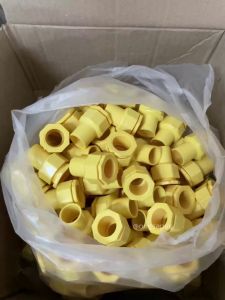 (แพค10ตัว) คอนเน็คเตอร์สีเหลือง ขนาด 3/8 นิ้ว   ข้อต่อกล่องไฟ  ต่อเข้ากล่อง ต่อท่อพีวีซี  ข้อต่อพีวีซี PVC ส่งไว ส่งทุกวัน ถูกคุ้ม ราคาโรงงาน