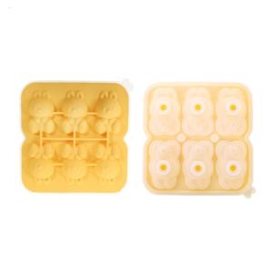 Lovely Rabbit Shape Ice Tray Grade Silicone Ice Maker Mold Reusable Ice Maker for Cocktails Whiskeys Soups
