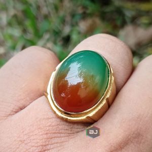 CINCIN BATU AKIK EDONG PANCAWARNA TOP QUALITY