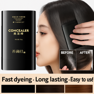 Waterproof And Sweat Proof Hair Dye Comb Non Smudging Hair Dye Stick Emergency Temporary Color Stick Disposable Hair Dye Stick Covering White Hair Hair Dye Stick Portable Plant Hair Dye Long-Lasting No-Wash