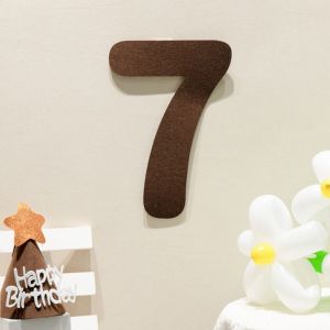 NOBLELYN Felt Digital Felt Birthday Banner Garland Pull Flags Happy Birthday Hanging Flag  Baby Shower Bunting Banner Party Decor