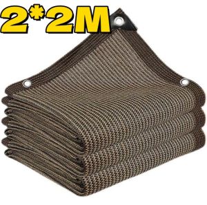 【NEW】QAQA Anti UV 90% Sunshade Net Brown Outdoor Garden Net Farm Net Greenhouse Net Sunscreen Sunblock Shade Cloth Net Brown Sunshade Net Water Proof Net Shade Outdoor Sunshade Outdoor Waterproof Net For Green House Gardening Anti Uv Sunshade Net Outdoor