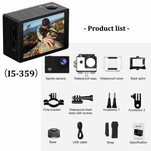 Action Camera Outdoor Diving DV 30FPS Camera 4K HD Waterproof Anti-shake Underwater Sports Camera