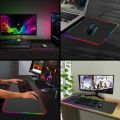 iremax gaming black speed RGB Symphony Game LED mouse pad with lights 7colors. 
