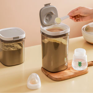 Sweetybayibayi 1800ml Bekas Susu Baby Kedap Udara Airtight Milk Powder Container with Magnetic Spoon