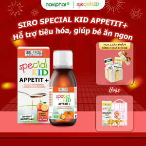 Siro Special Kid Appetit + - Hỗ trợ trẻ thèm ăn giúp trẻ ăn ngon tăng cường tiêu hoá bổ sung vi chất thiết yếu giúp cân bằng dinh dưỡng thiếu hụt - 125ml