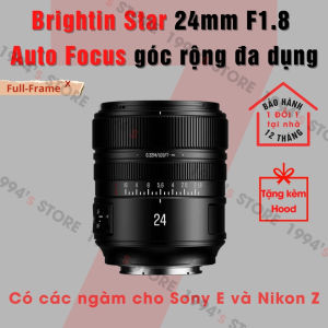 Ống kính Brightin Star 24mm F1.8 Auto Focus Full-Frame - Lens góc rộng đa dụng có lấy nét tự động cho Sony FE và Nikon Z