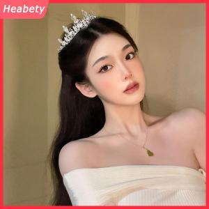 Heabety 2023 Phụ Nữ Mới Cô Gái Bạc Màu Sắc Vương Miện Mũ Nón Hàn Quốc Pha Lê Vương Miện Thời Trang Sinh Nhật Ăn Mặc Rhinestone Vương Miện Tóc Phụ Kiện