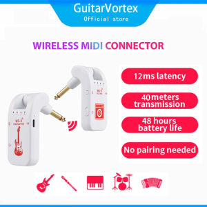 2.4G Wireless Guitar System Guitar Transmitter Receiver Set for Electric Guitar Bass 48K/16bit