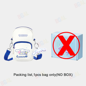 100% Authentic Sanrio Kuromi Crossbody Bag Kids Bags for Girls Boys Shoulder Bag Cinnamoroll Soft&Lightweight Melody Birthday Gift 25012