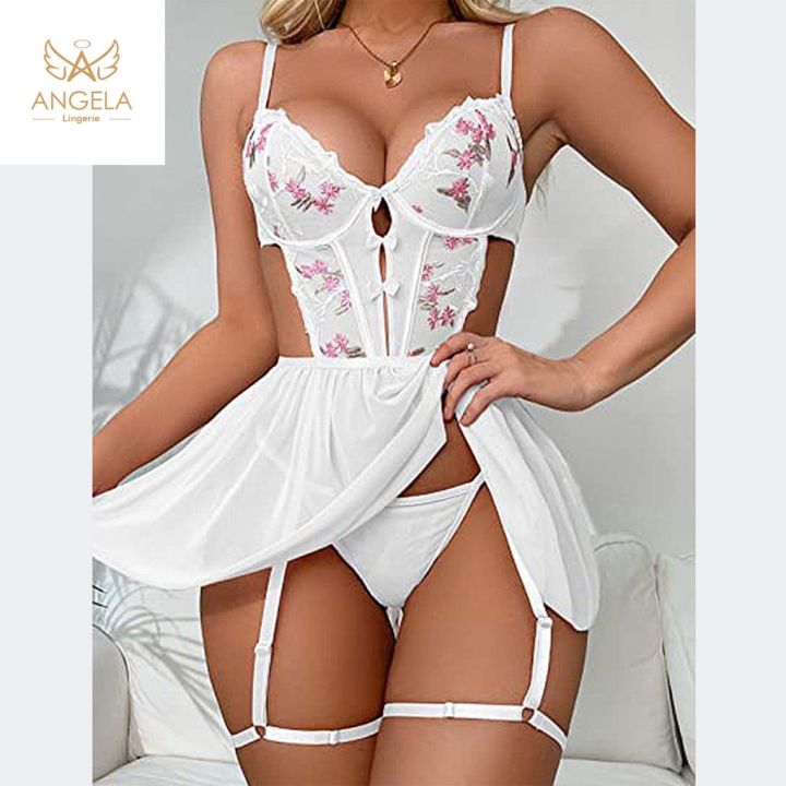 ANGELA%20PREMIUM%20Japan%20Quality%20SP58%20Sexy%20Lingerie%20Baju%20Tidur%20Piyama%20Seserahan%20Malam%20Pertama%20Import%20-%20Image%203