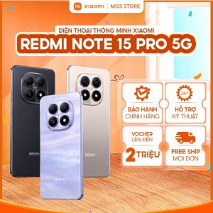 Điện Thoại Xiaomi Redmi Note 15 Pro 5G | Màn Hình AMOLED 1.5K 120Hz Bảo Hành Chính Hãng 18 Tháng