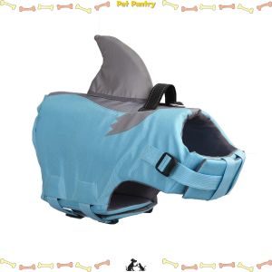【Top-Rated Product】 Pet Pantry Shark Mermaid Swimsuit Dog Life Jacket Lifesaver Pet Vest Safety Clothing for Swimming Pool Beach Boating