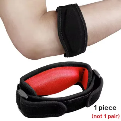 Buzesty Elbow Support Brace for Badminton Tennis Sports Forearm Brace Support Band with Compression Pad and Elbow Strap Wrap for Golfers