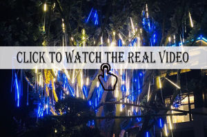 Abenkle กันน้ำ ไฟฝน ดาวตกกลางแจ้ง 8 ลอด 30CM 192LEDs/45CM 288LEDs ไฟคริสต์แบบสวยๆ กลางปี แบบสวยๆ