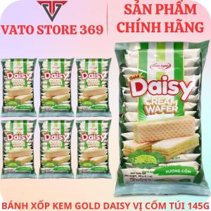 Bánh xốp kem GOLD DAISY vị cốm túi 145g