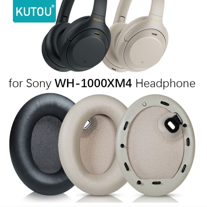 KUTOU Replacement Ear Pads Cushions For Sony WH1000XM4 Headphone Soft