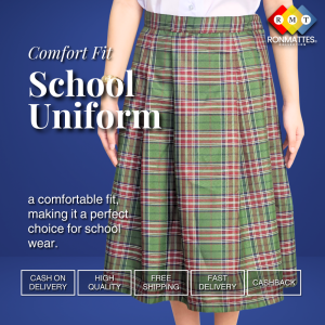 Checkered School Skirt | Palda for Girls | High-Quality & Comfortable Uniform School Wear