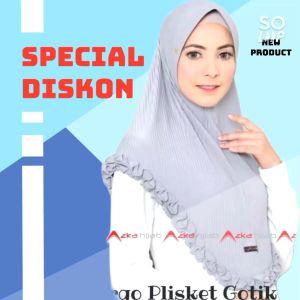 jilbab instan plisket gotik remple hijab jersey bergo plisket trend 2023 berlabel azka