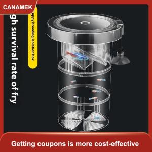 【CANAMEK】 Hộp cách ly nuôi cá nổi hộp nuôi cá bể nuôi cá trung chuyển bể nuôi cá lồng ấp bể cá trong suốt hộp lồng ấp