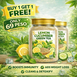 Lemon Cucumber Green Tea Powder – Detox Drink for Digestion & Reduce Bloating Healthy Weight Loss