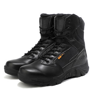Ready Stock Men Waterproof Tactical Combat Boots Outdoor Combat Shoes Duty Boots