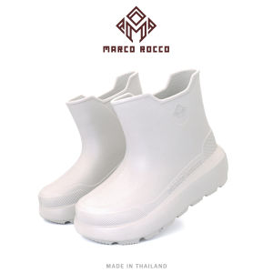 Marco Rocco รองเท้าบูทแฟชั่น EVA ส้นหนา8cm กันน้ำ กันฝน กันลื่น รองเท้าบูทกันฝนผู้หญิงผู้ชาย รองเท้าบูทสั้นหญิง รองเท้าบูทกันน้ำผู้หญิง รุ่นMR8024