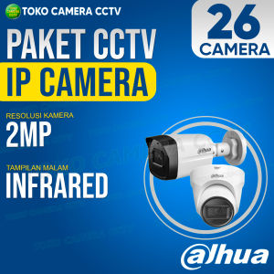 PAKET CCTV IP CAMERA DAHUA 2MP 32 CHANNEL 26 KAMERA