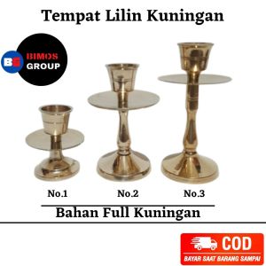 TEMPAT LILIN KUNINGAN TEMPAT LILIN ANTIK TATAKAN LILIN LAMPU CANDLE HOLDER