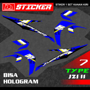 BBSticker Demak BISA HOLOGRAM STIKER MOTOR STRIPING YAMAHA JUPITER Z1 JZI 11 PREMIUM