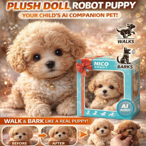Robot Dog Plush Toy Soft Interactive Cute Robotic Pet Stuffed Animal Toy