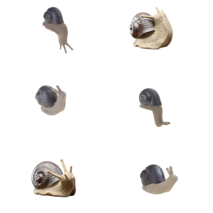 Small Snail Figurine Ceramics Miniature Snail Statue Ornament Coarse Pottery Animal Figure for Bonsais Plant Decoration