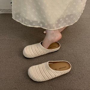 IELGY wind platform bohemian Birkenstocks womens outer wear vacation one pedal half drag muller shoes