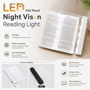 LED Flat Panel Night Vision Reading Light Portable Eye Protection High Brightness Study Book Lights