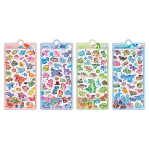 YUDESHUI Colorful 3D Crystal Sticker 3D Design Dinosaur World Diy Journal Stickers Cute Stationery Sticker Scrapbooking Stickers Phone Case Decoration