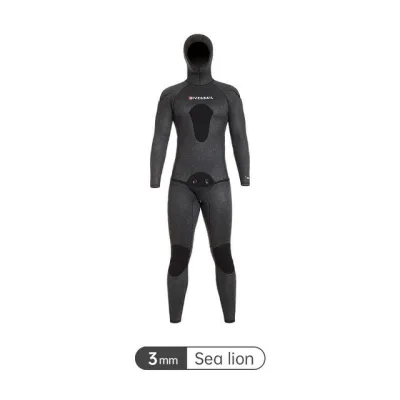 Camouflage Mens 3mm Wetsuit Open Cell Neoprene 2piece Set for Scuba Freediving and Spearfishing Wet Diving Suit