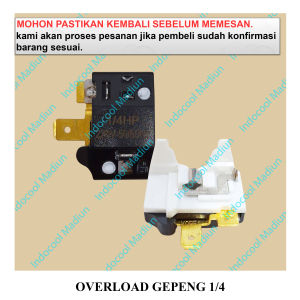 OG1/4 Overload Kulkas Gepeng 1 Pintu / 2 Pintu Ukuran 1/4HP
