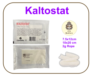 Kaltostat แผ่นเส้นใยดูดซับของเหลวจากแผล (1 แผ่น)