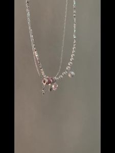 Milad Style Simple Tiger Eye Stone Geometric Necklace for Women Elegant Niche Design Fashion Clavicle Chain Choker Personality