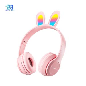 BB P47R CAT EARS HEADSET headphone Hf bando telinga kucing LED BANDO BLUETOOTH wireles GAME HEADSET G-P47R LED wireles super bass