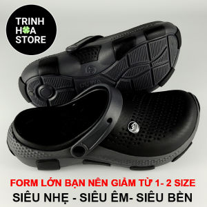 [Ticker gắn ngẫu nhiên] Dép sục nam  nữ big size  siêu bền và nhẹ - TRINH HOA STORE - Hàng chính hãng - TH292-1