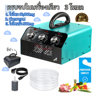 เครื่องอบโอโซนและฟอกอากาศ VCSJ กำจัดเชื้อโรค 3 โหมด 60000mg/hr 500mg/hr สำหรับห้องขนาดใหญ่ 250-350 ตร.ม.