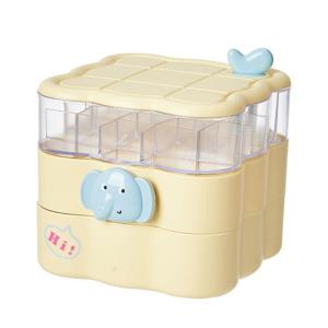 360 Degree Rotating Makeup Table Jewelry Storage Box With Multiple Compartments And Clear Design Accessories Case