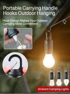 JC Solar Powered Camping Lantern Portable Rechargeable Outdoor Emergency Light Bright LED Lantern