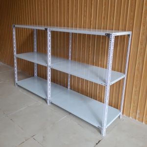 Kệ sắt V lỗ đa năng 3 tầng dài 1m x rộng 03m x cao 1m MÀU TRẮNG